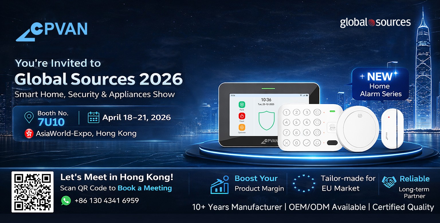 CPVAN to Showcase Its New Home Alarm Series at Global Sources 2026 in Hong Kong